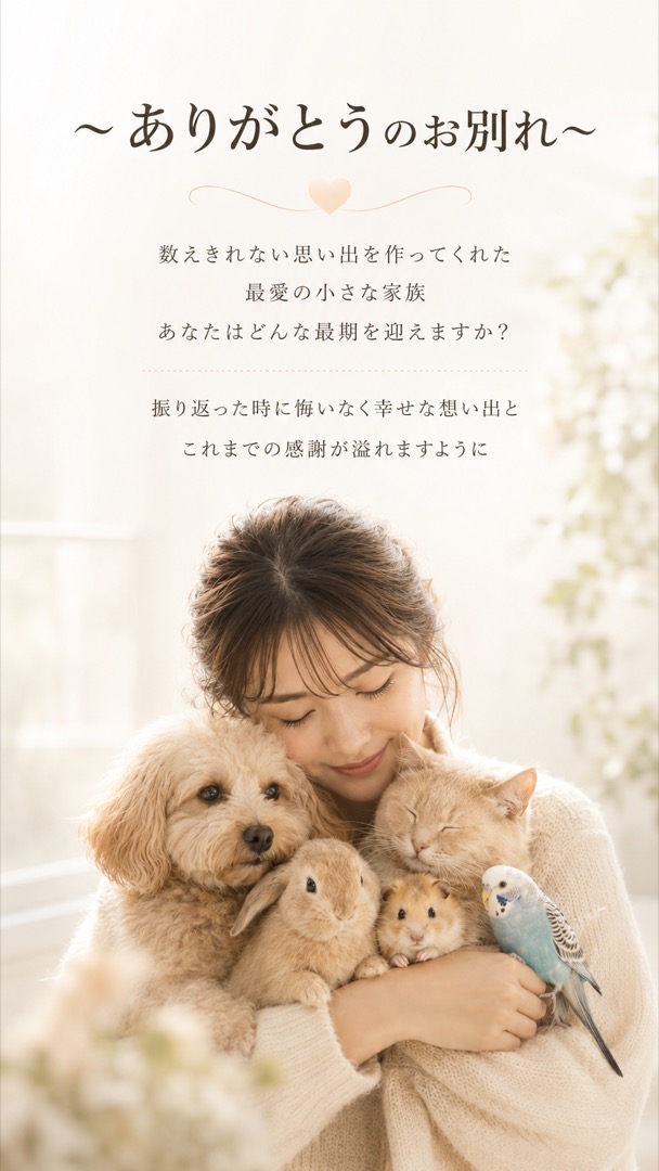 〜ありがとうのお別れ〜 数えきれない思い出を作ってくれた最愛の小さな家族